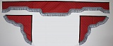 Ламбрекен на лобовое стекло Эко-кожа Без Логотипа 1.8M (Красный)